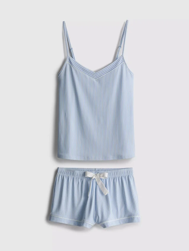 Gestreifter Cami-Shorty-Schlafanzug