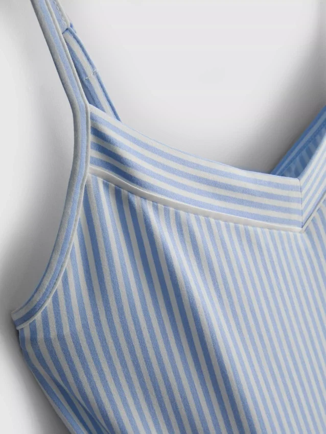 Gestreifter Cami-Shorty-Schlafanzug