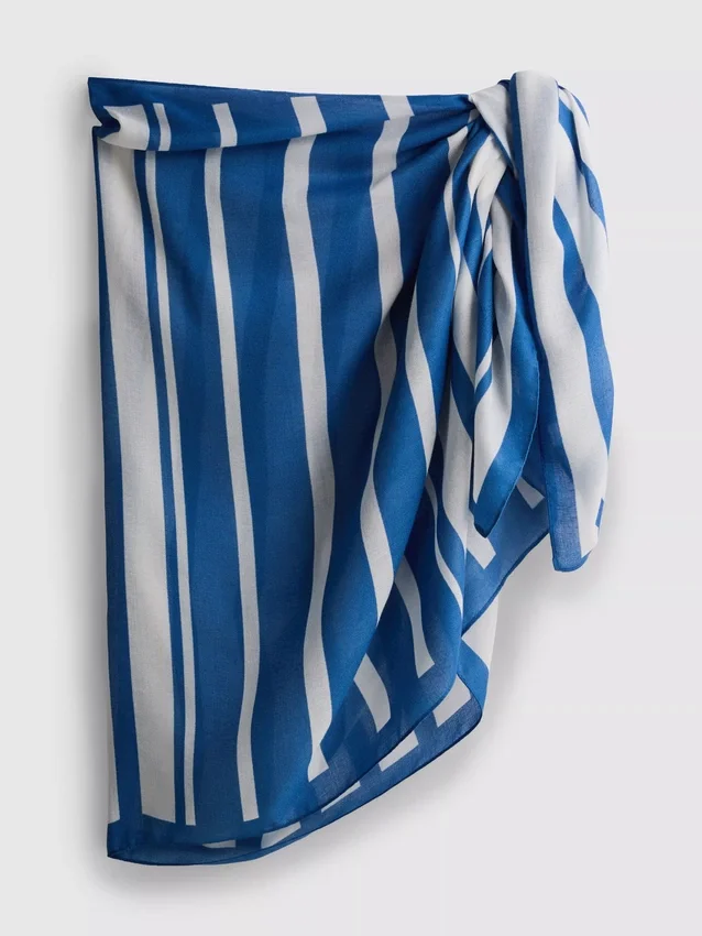 Gestreifter Strand-Sarong