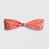Gestreiftes Bandeau-Bikini-Oberteil mit Knotendetail