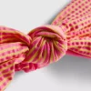Gestreiftes Bandeau-Bikini-Oberteil mit Knotendetail