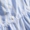 Gestreiftes Cami-Schlafanzugoberteil aus Baumwolle