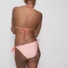 Gestreiftes Triangel-Bikini-Oberteil mit Seestern-Motiv