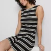 Gestricktes A-Linien-Minikleid