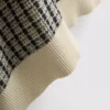 Gestricktes Polohemd mit Karomuster