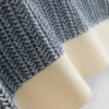 Gestricktes Polohemd mit strukturierten Streifen
