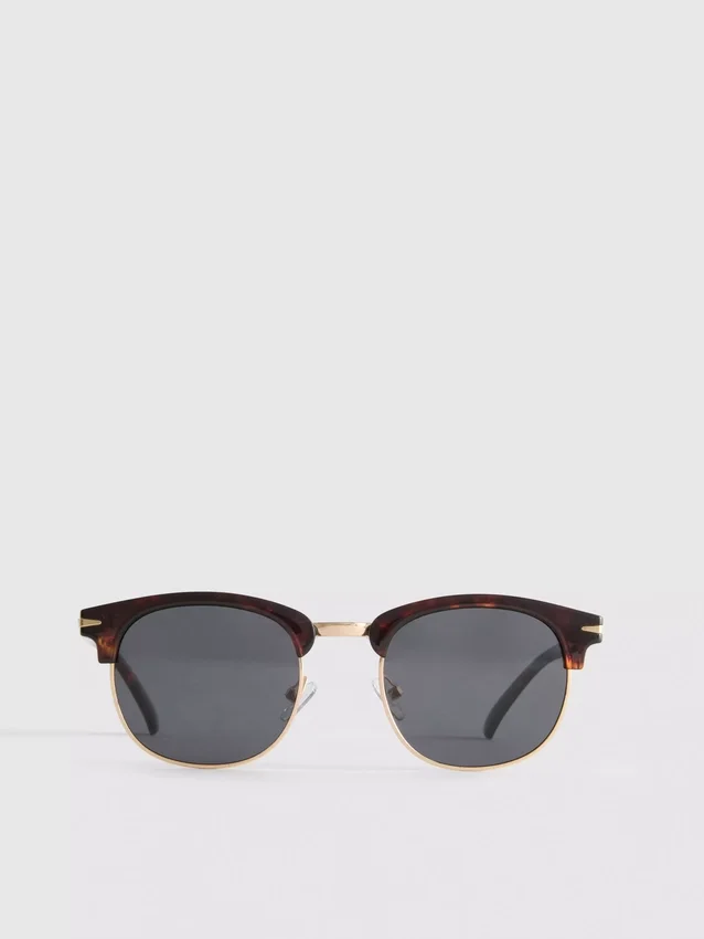 Getönte Clubmaster-Sonnenbrille