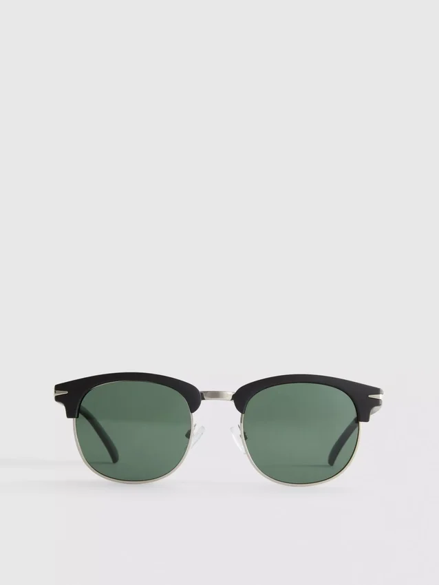 Getönte Clubmaster-Sonnenbrille