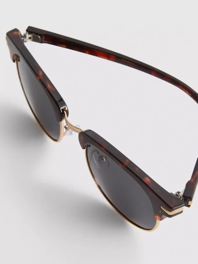 Getönte Clubmaster-Sonnenbrille