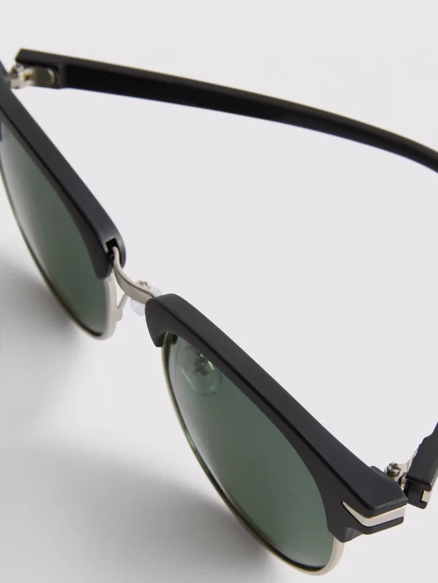Getönte Clubmaster-Sonnenbrille