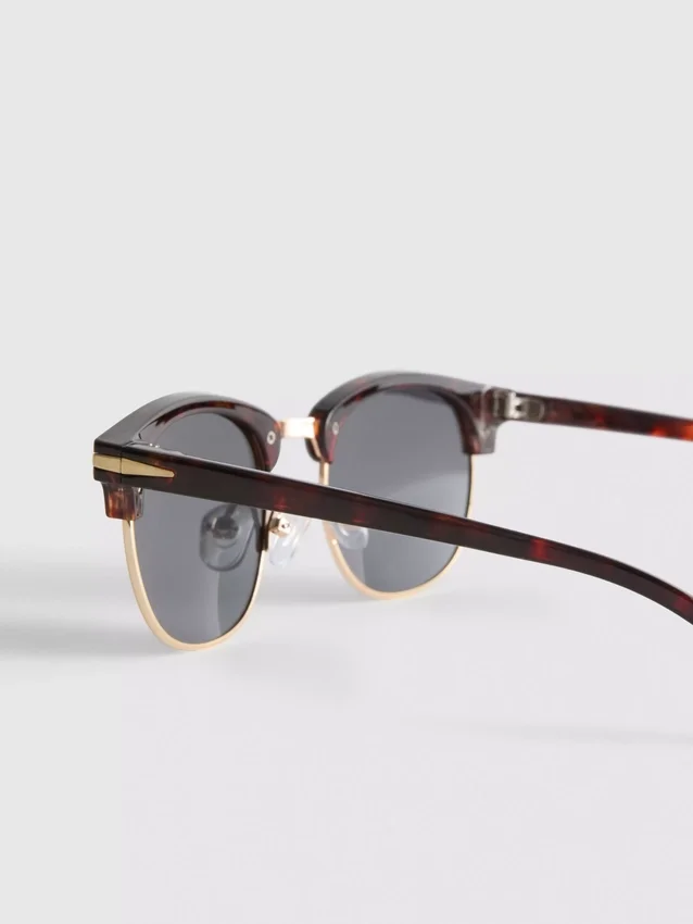 Getönte Clubmaster-Sonnenbrille