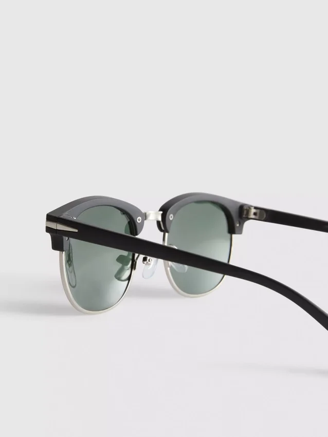 Getönte Clubmaster-Sonnenbrille