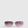 Getönte Wrap-Around-Sonnenbrille