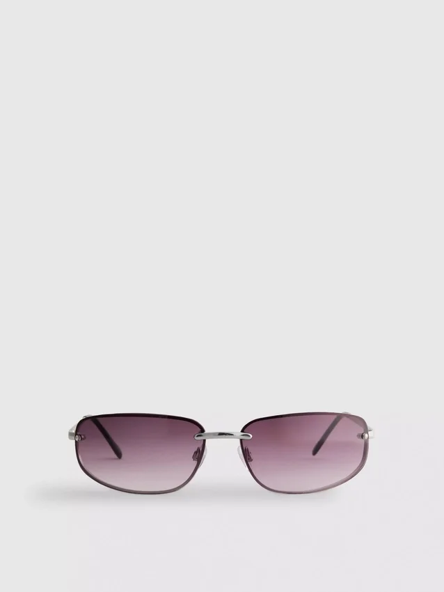 Getönte Wrap-Around-Sonnenbrille