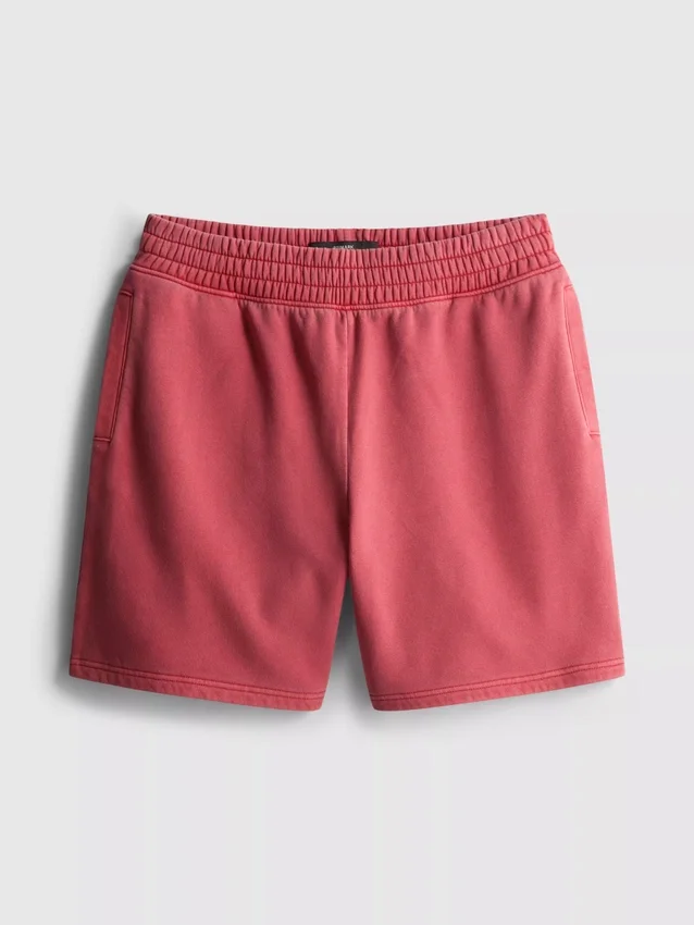 Gewaschene Shorts mit Gummizug