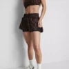 Gewebte Laufshorts mit Leopardenmuster