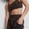Gewebte Laufshorts mit Leopardenmuster
