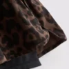 Gewebte Laufshorts mit Leopardenmuster
