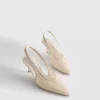 Gewebte Mesh-High Heels mit spitzer Zehenform