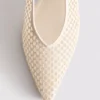 Gewebte Mesh-High Heels mit spitzer Zehenform