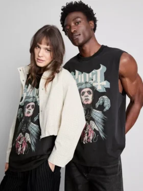 Ghost-T-Shirt mit kurzen Ärmeln