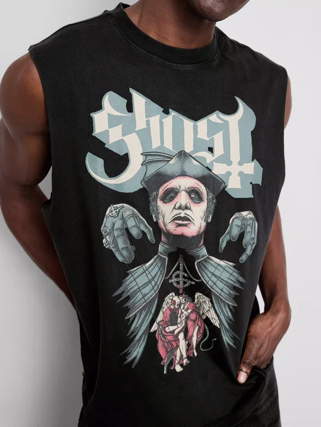 Ghost-T-Shirt mit kurzen Ärmeln