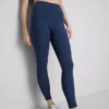 Glatte, stützende Active-Leggings mit Pipe-Detail
