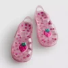 Glitzernde Jelly-Sandalen mit Gitterdesign