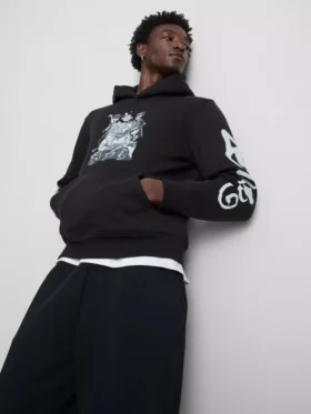 Gorillaz-Hoodie mit Grafikprint