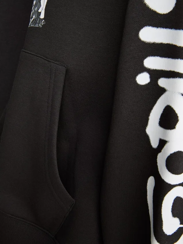 Gorillaz-Hoodie mit Grafikprint
