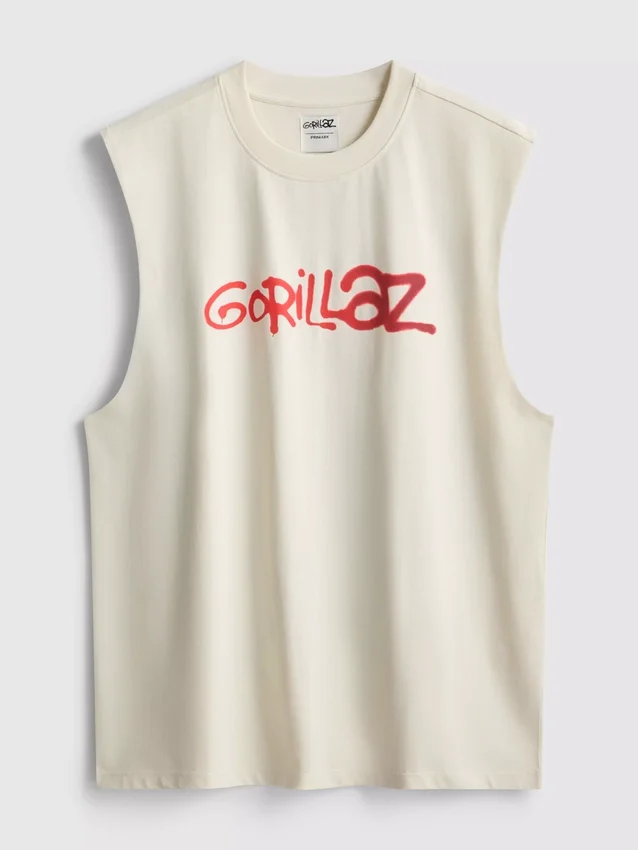 Gorillaz-Tanktop mit Grafikprint