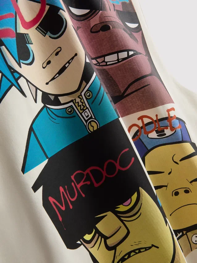 Gorillaz-Tanktop mit Grafikprint