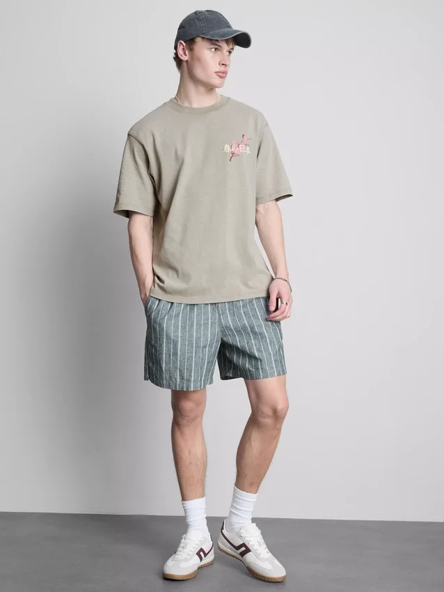 Grafik-T-Shirt im Washed-Japan-Look