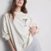 Grafisches Martini-Sweatshirt mit hohem Baumwollanteil