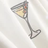 Grafisches Martini-Sweatshirt mit hohem Baumwollanteil