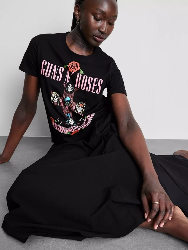 Guns N’ Roses Baumwoll-T-Shirt mit Album-Motiv
