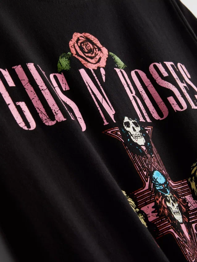 Guns N’ Roses Baumwoll-T-Shirt mit Album-Motiv