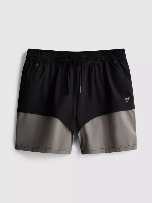 Gym-Shorts im Color-Block-Design