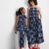 Halter-Bluse aus Baumwolle mit Cutwork-Muster