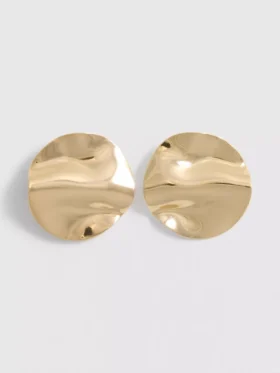 Hammered-Disc-Ohrringe