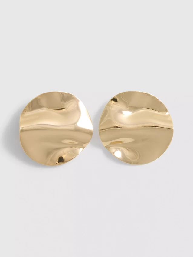 Hammered-Disc-Ohrringe