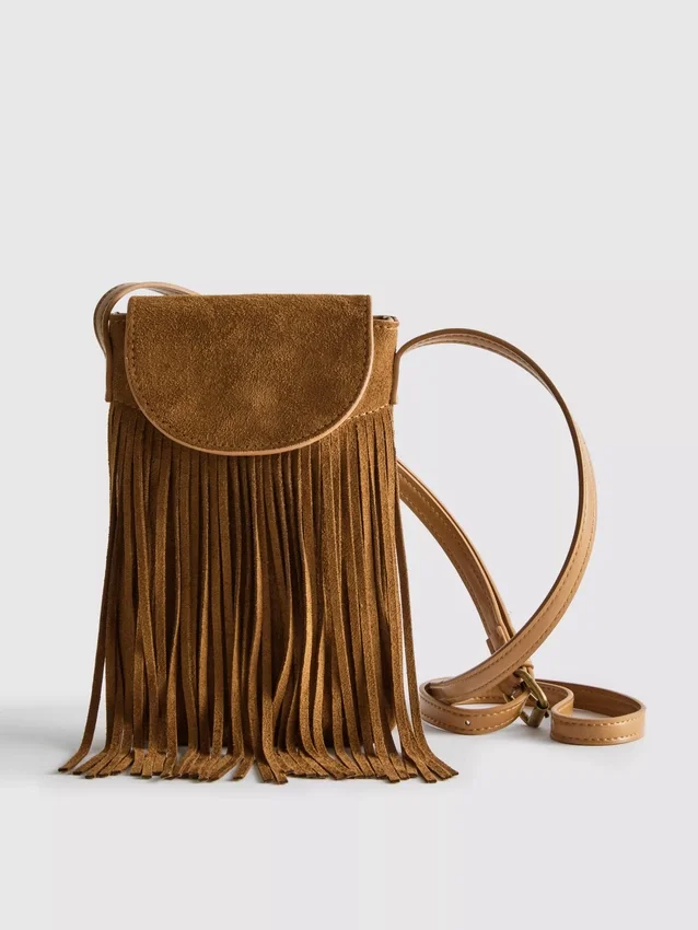 Handy-Tasche mit Fransen