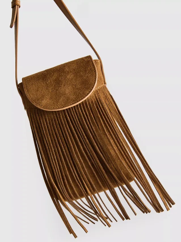 Handy-Tasche mit Fransen