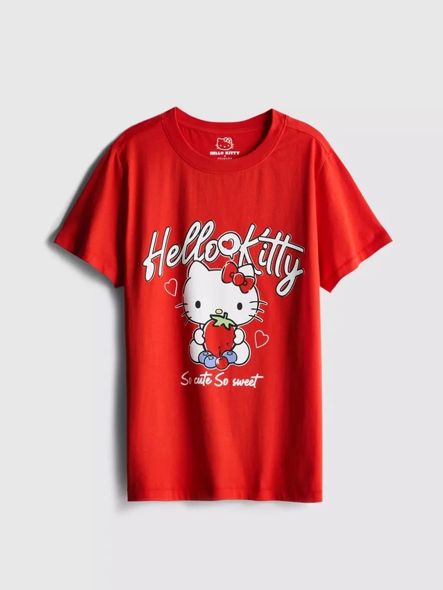 Hello Kitty Baumwoll-T-Shirt «Relaxed Strawberry»