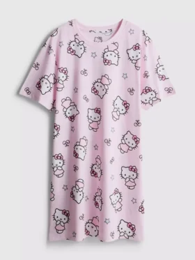 Hello Kitty-Nachthemd aus Baumwolle mit Grafikprint