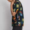 Hemd mit Reverskragen und Resort-Print