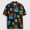 Hemd mit Reverskragen und Resort-Print