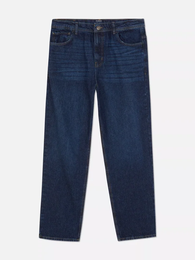 Hoch taillierte, locker sitzende Jeans