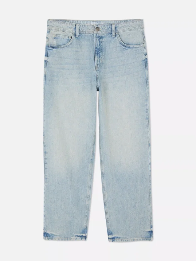 Hoch taillierte, locker sitzende Jeans