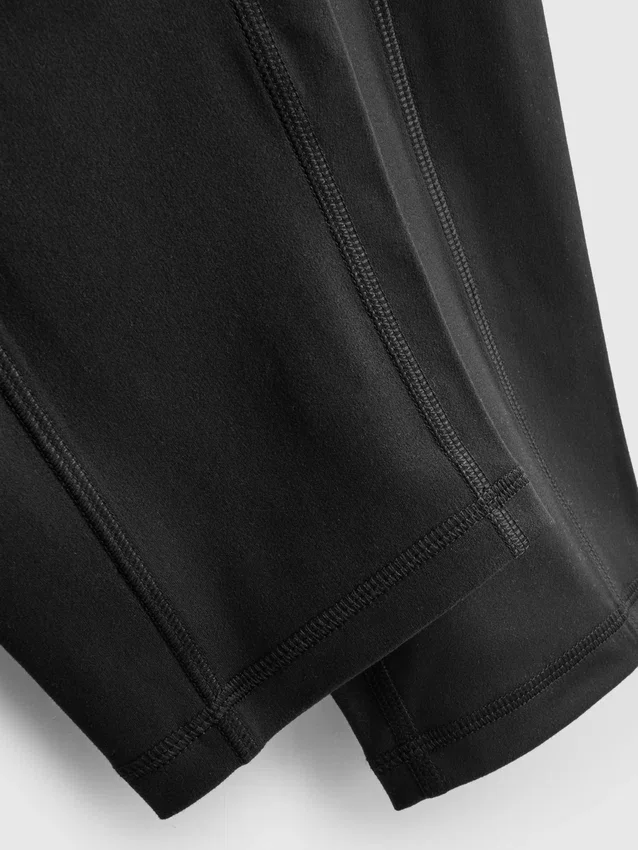 Hochgeschnittene, glatte Active-Capri-Leggings mit Stützfunktion